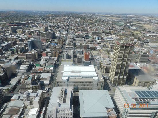 eine tolle Aussicht auf Jozi 