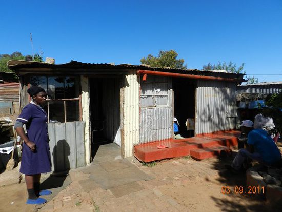 typisches Haus in der Township