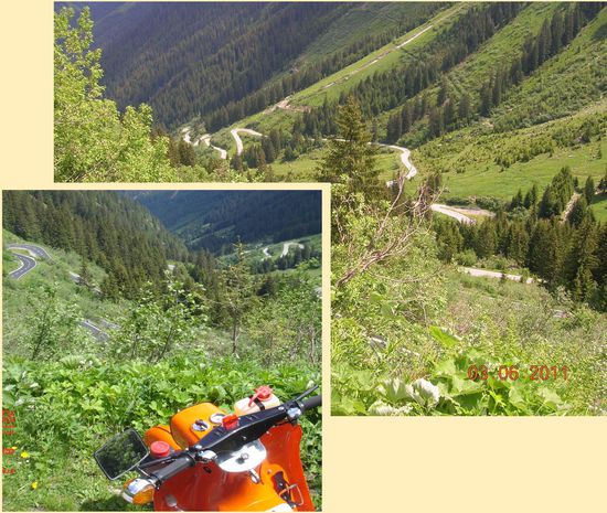 34 Kehren mit durchschnittlich 10-12% Gefälle