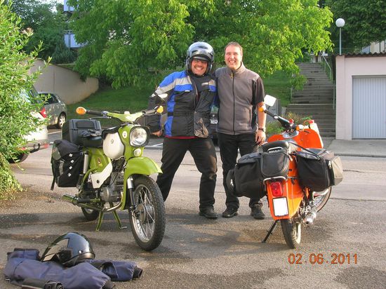 Abfahrt in Reichenbach bei Stuttgart