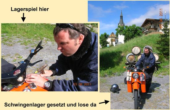 Kleiner Service an der Schwalbe