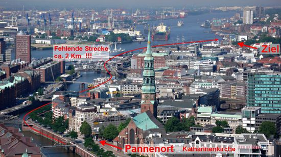 Kurz vor knapp geht nichts mehr und die S51 streicht die Segel.