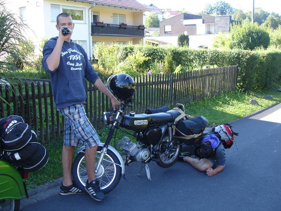 Der "Gabelrunterdrücker" und der "Speichenmeister"