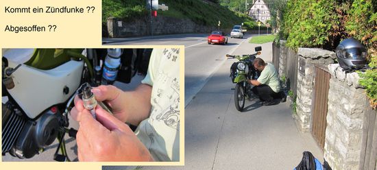 Standard Routine: Spritzufuhr, Zündkerze, ... Hier stimmt alles und nun ???  