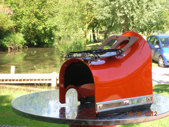 An der nächsten Rast. 
"Zwischen zu groß und zu klein solle es nun ja ein passend Düselein sein.