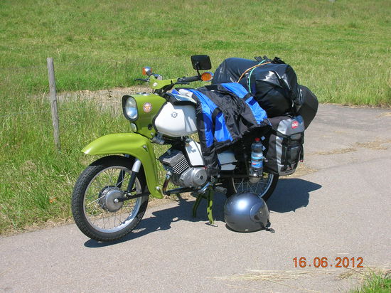 Stoney´s Habicht mit modernem 4 Gang Motor, der nun wie ein Urwerk lief