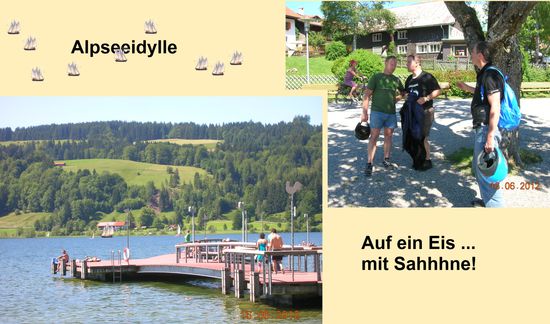 Die Rast am Alpsee und immer die Frage: "Wo parken???"