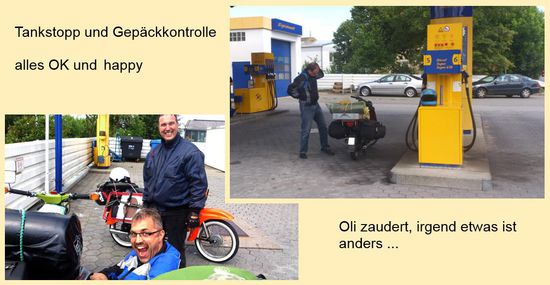 Stoney, Flaps und Oli rechts an der SR50