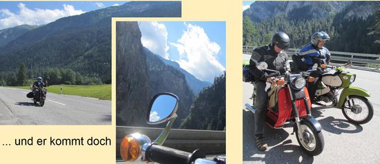 Die dunkelrote Laterne im Anflug