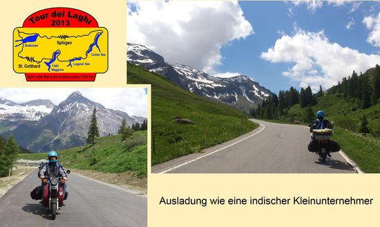 Oli auf der gut bepackten SR50, die treu ihre Dienste verrichtete