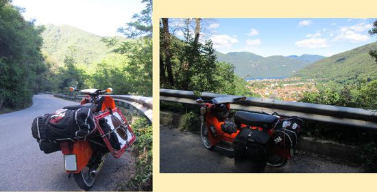 Rechts: Blick in Richtung Cannobio