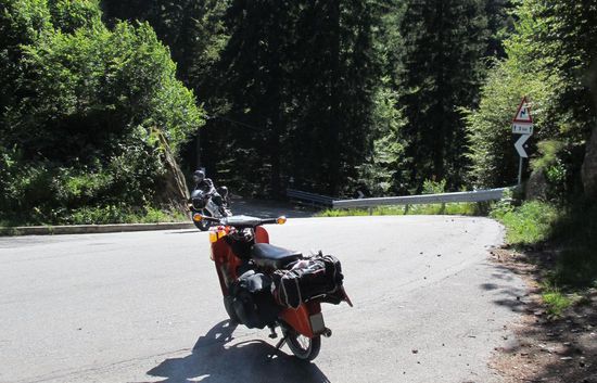 Passhöhe kurz nach Finero ist erreicht