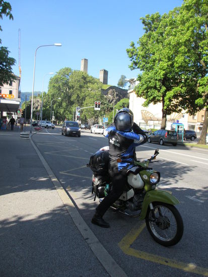 Geile Burg, machen wir mal ein Foto ...