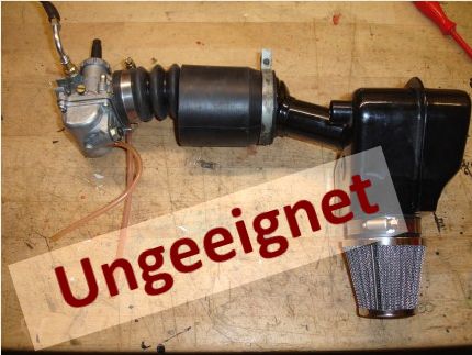 Eigenumbau für den besseren Vergaser.