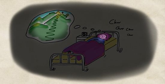 Kurven fahren in der Nacht