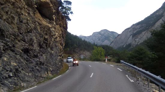 Kurven im Ubayé Tal