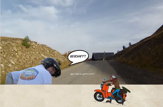 Nicht geschoben aber oben wurde es doch eng.