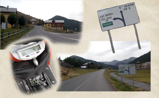 Der Abzweig ins Dorf hinauf ist weit steiler als er wirkt.