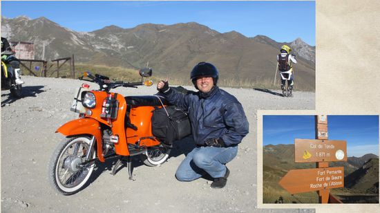Flaps und Simson auf dem Colle di Tenda