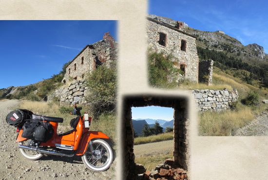 Dornröschen-Ruine und 2 Fortes im Hintergrund