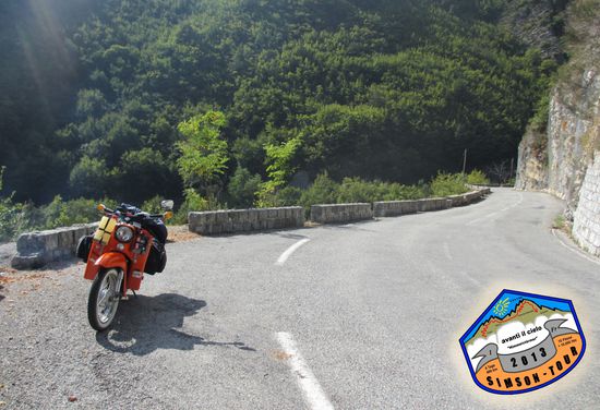 Geschlängel durch eine enge Schlucht