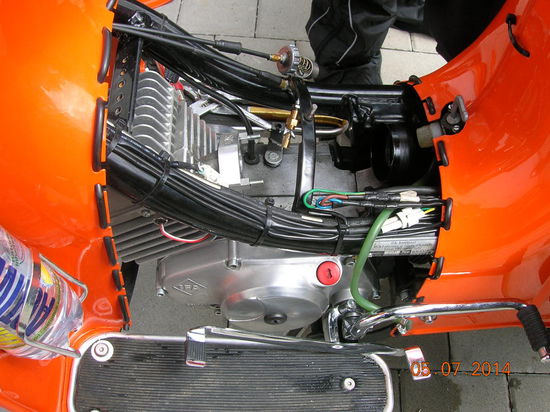 Ausgeräumter Ansaugtrakt.