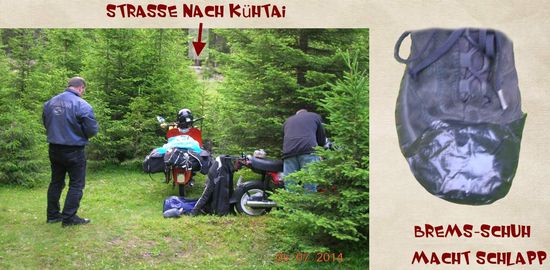 Die Wurfzelte fliegen, es wird ausgepackt