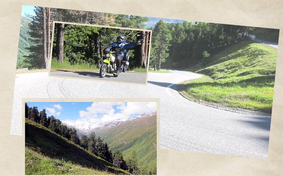 Mit zunehmenden Schwung durch die Kehre