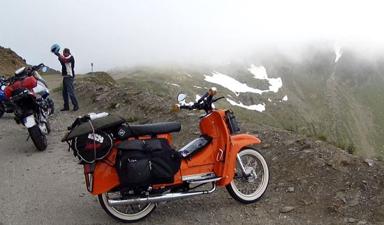 Pause auf 2509 Meter Höhe.