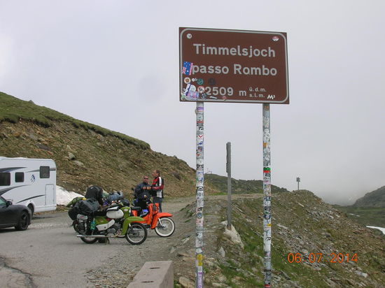 2509 Meter Hoch am Rande der Wolken.