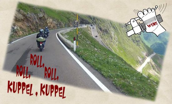 Blick in die Kehren der Südwand.