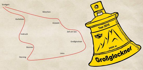 Ursprüngliche grobe Planung der Simson Tour 2015