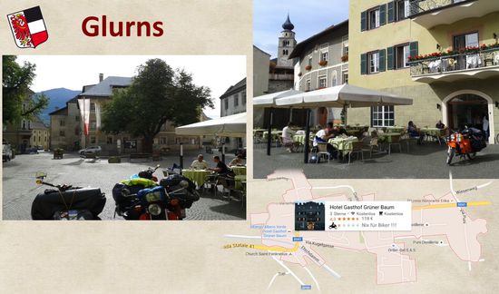 Rast am Hotel Grüner Baum.