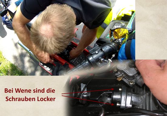 Der Flansch des Anstoßes