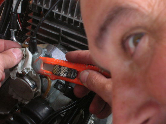 Lappenfilter-Versuch