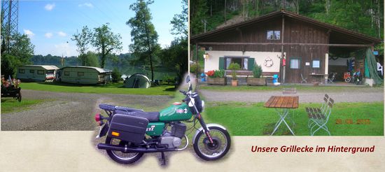 Stoney bei der idyllischen Morgeninspektion