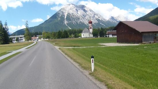Das Wettersteingebirge mit der "Hohen Munde"