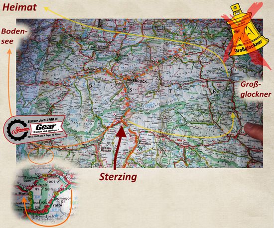 Großglockner gestrichen, so kam es zur "Simson Gear Tour"