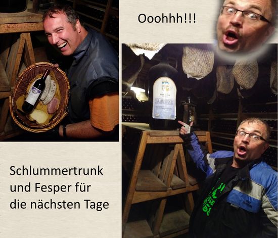 Bestimmt auch eine der größten Weinflaschen.