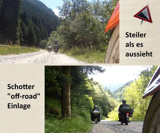 Möglichst nicht in eine Rinne!