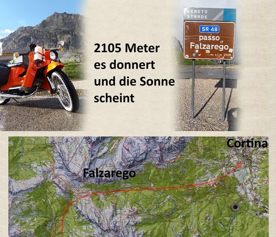 Foto der Karte vom Passgebäude