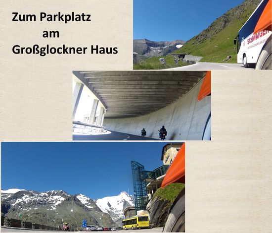 Oben der 2. Bus und die überraschende Ankunft.