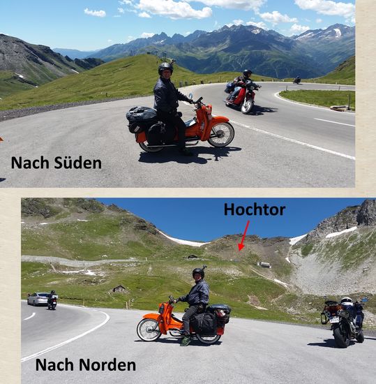 Das Hochtor ein kleiner Tunnel auf 2504 Hm