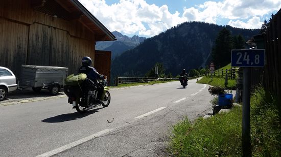 Hoch zum Gerlos Pass.