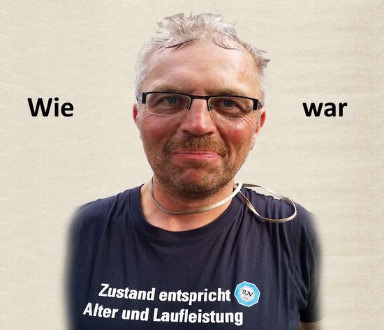 Stoney, ... fertig, aber froh wieder bald zu Hause zu sein!