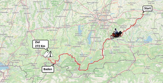 Das sollte die Tagesetappe werden