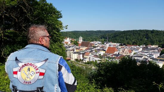 Blick auf Wasserburg am Inn
