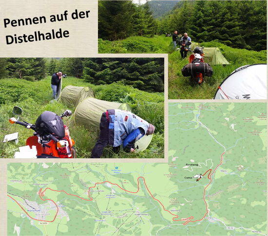 Der "fast" perfekte Zeltplatz... abgelegen mit fließendem Wasser