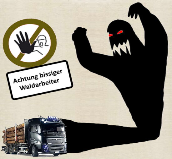 Wene und sein Schreckgespenst der Waldschrad