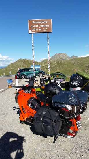 Simson Kr51/2 voll bepackt